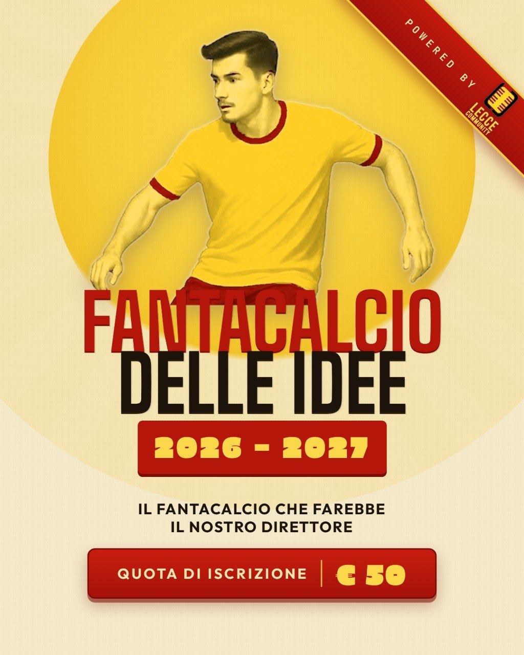 partecipa al fantacalcio delle idee powered by lecce community!